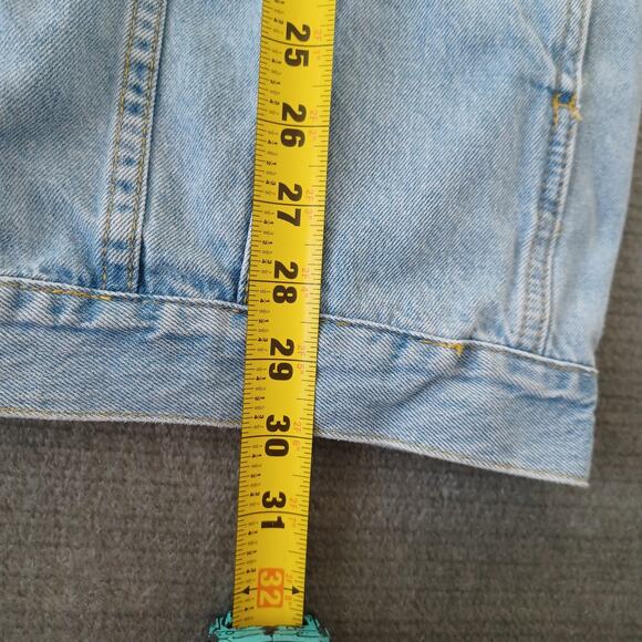 Cheap Monday Taylor Denim Vest Mens XS Blue Denim Button Up Rocker Grunge Punk - Picture 5 of 9